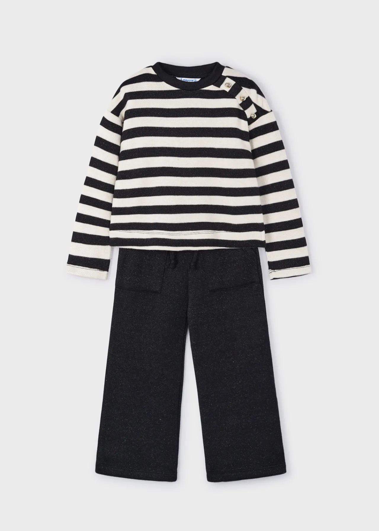 Completo pantalone e felpa righe bambina^Mayoral Hot