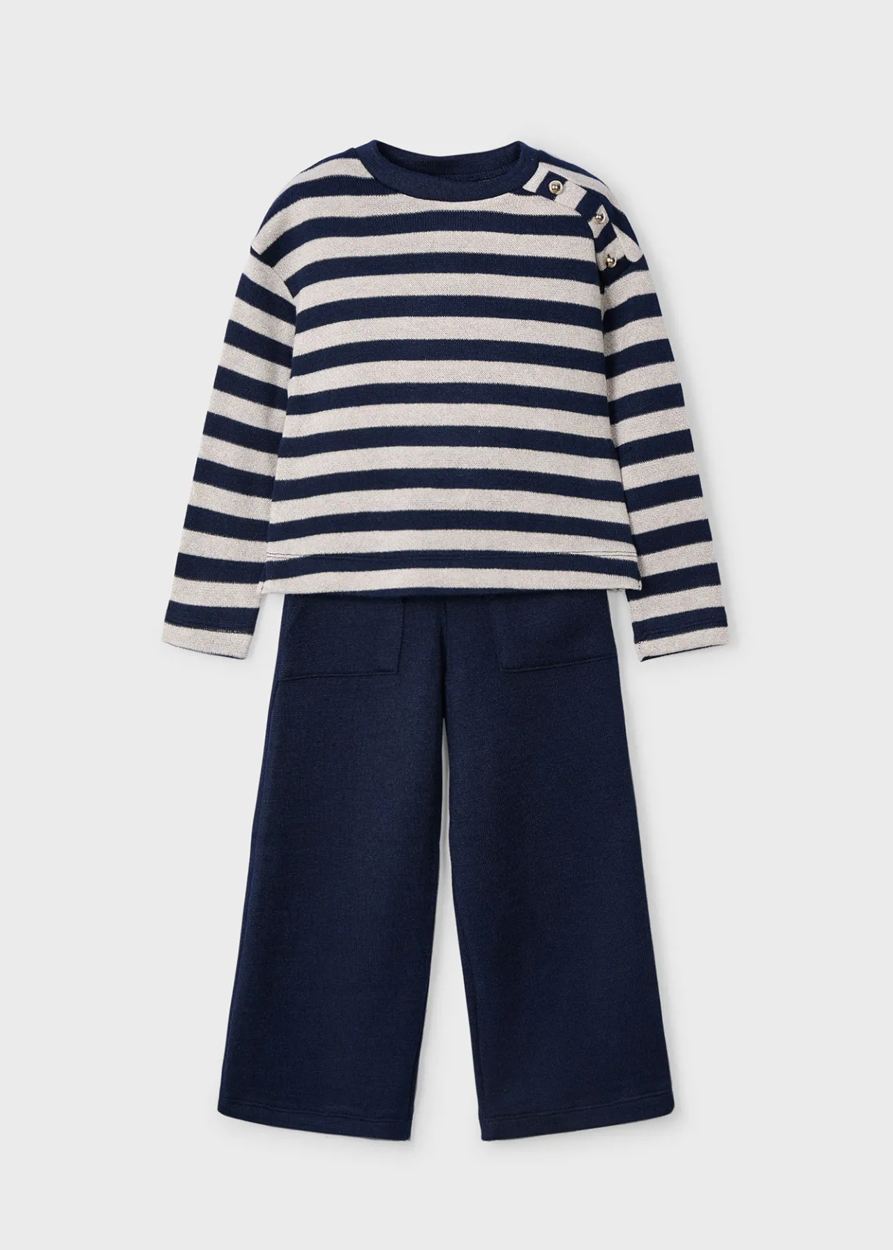 Completo pantalone e felpa righe bambina^Mayoral Flash Sale
