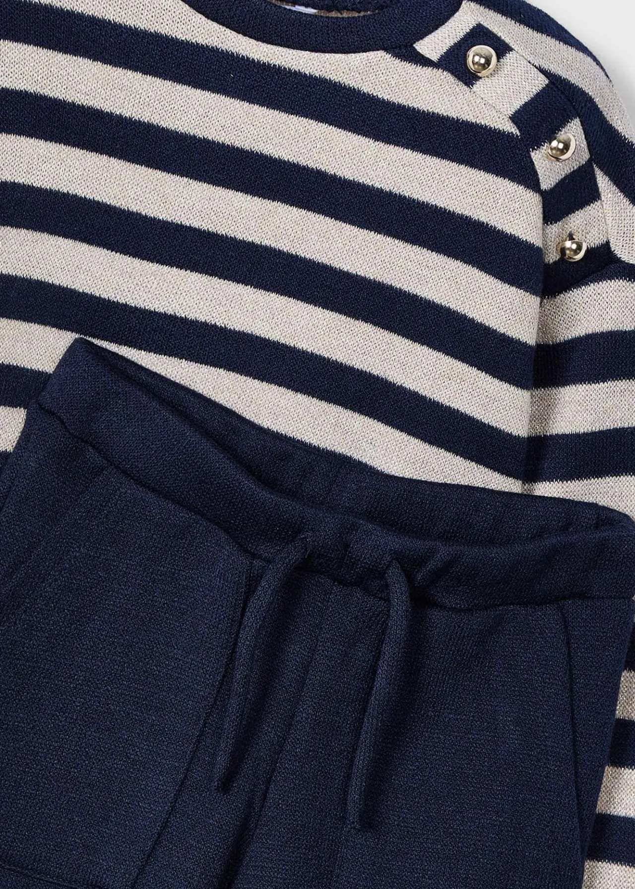 Completo pantalone e felpa righe bambina^Mayoral Flash Sale