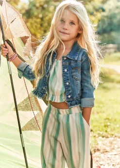 Completo pantalone e maglietta righe bambina^Mayoral Online