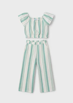 Completo pantalone e maglietta righe bambina^Mayoral Online