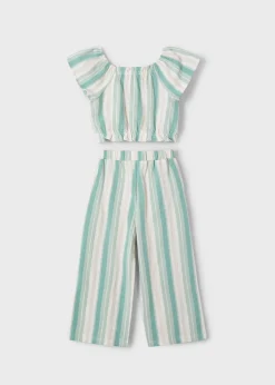 Completo pantalone e maglietta righe bambina^Mayoral Online