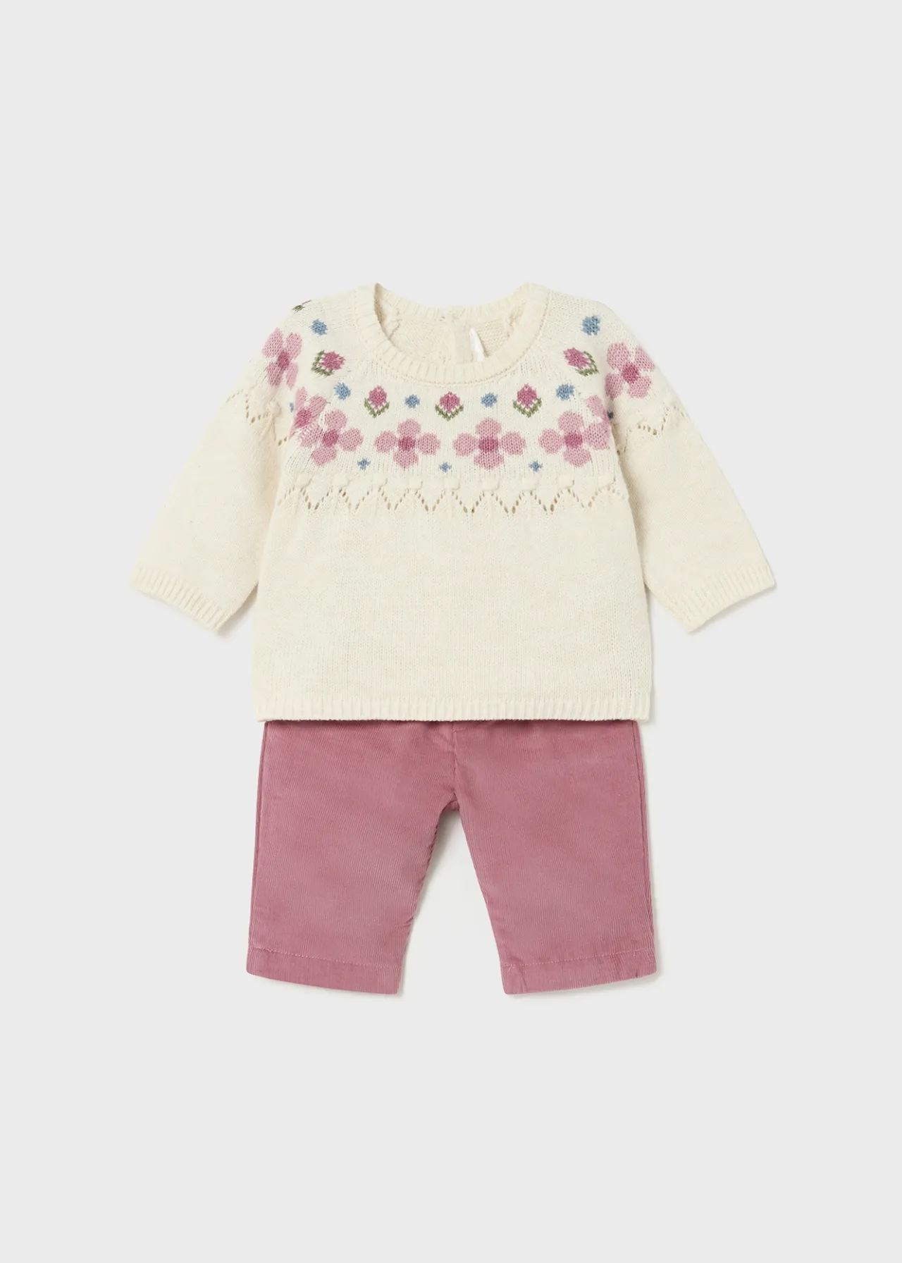 Completo pantalone e maglione neonata^Mayoral Fashion