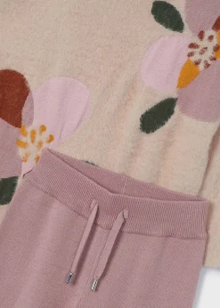 Completo pantalone in maglia e maglione bambina^Mayoral Sale