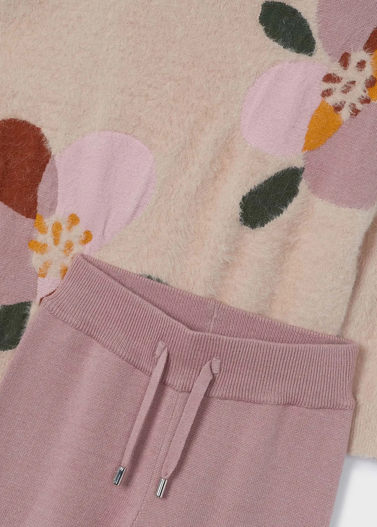 Completo pantalone in maglia e maglione bambina^Mayoral Sale