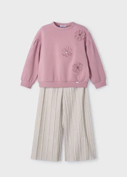 Completo pantalone plissettato e felpa bambina^Mayoral Cheap