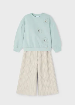 Completo pantalone plissettato e felpa bambina^Mayoral Best Sale