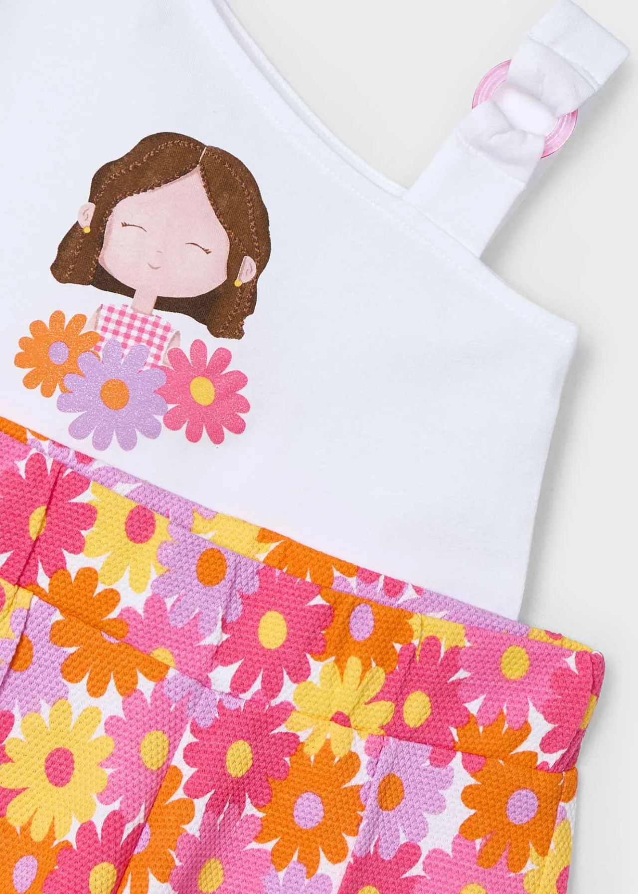 Completo shorts stampato bambina^Mayoral Best