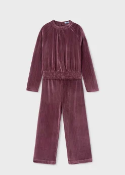 Completo top e pantalone velluto ragazza^Mayoral Outlet