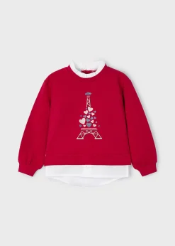Felpa combined cuori bambina^Mayoral Clearance