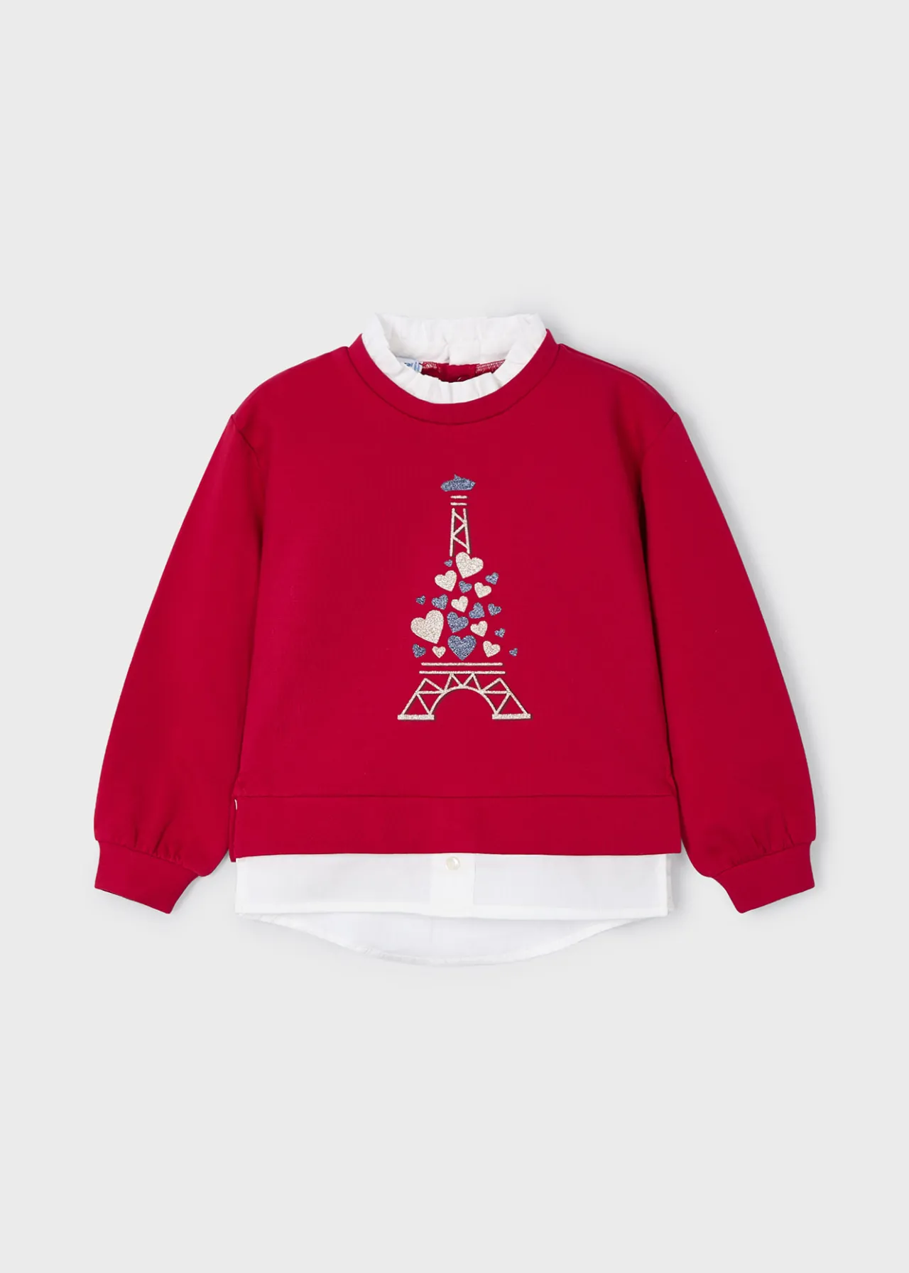 Felpa combined cuori bambina^Mayoral Clearance