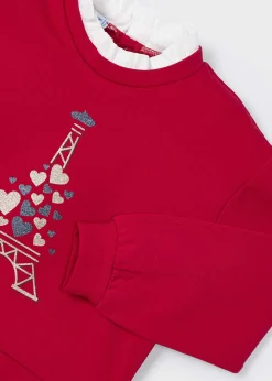 Felpa combined cuori bambina^Mayoral Clearance