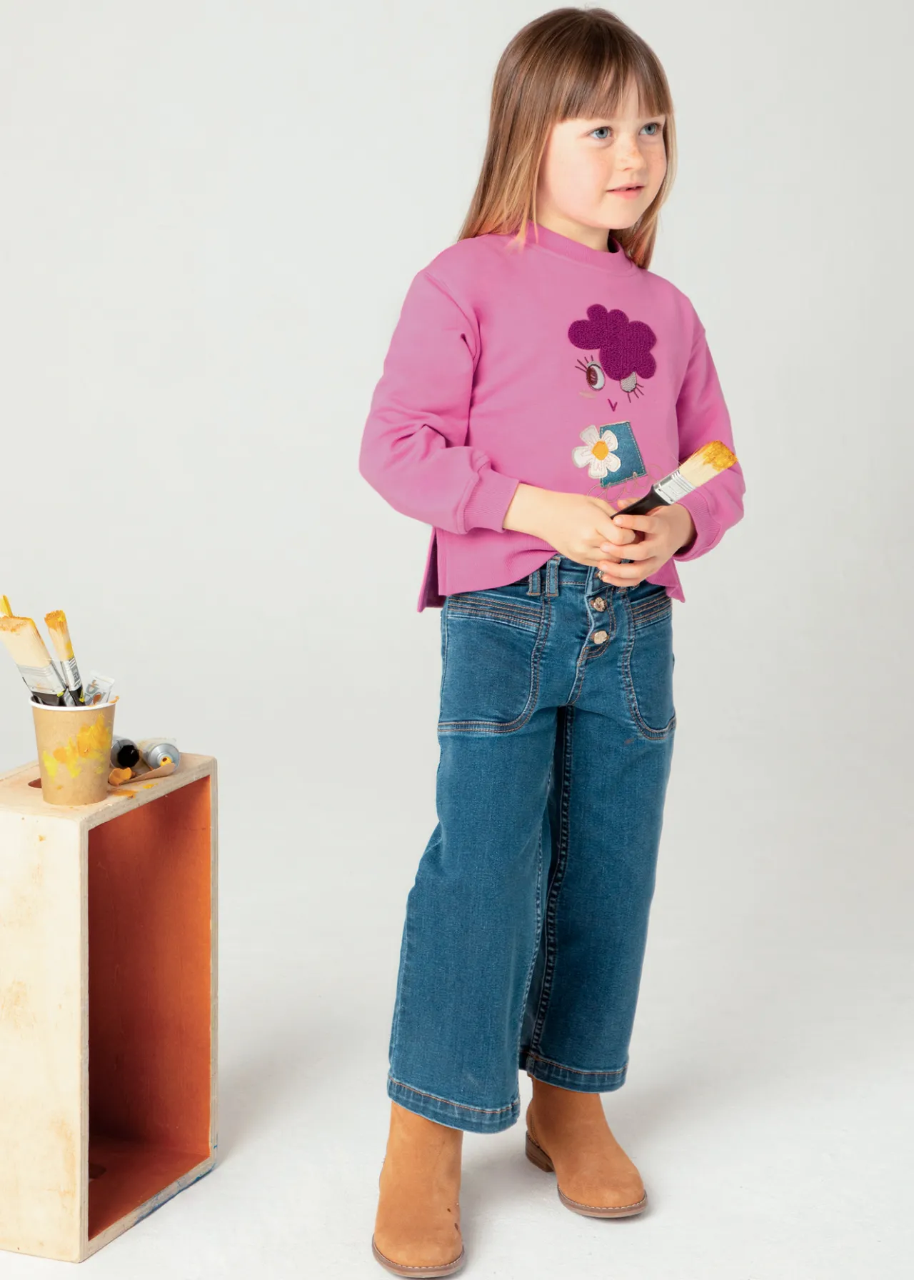 Felpa maniche a palloncino bambina^Mayoral Store