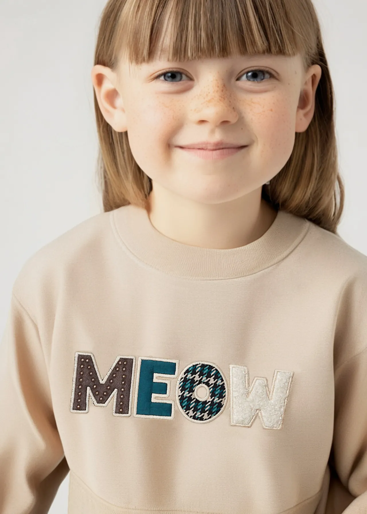 Felpa maniche a palloncino bambina^Mayoral Outlet