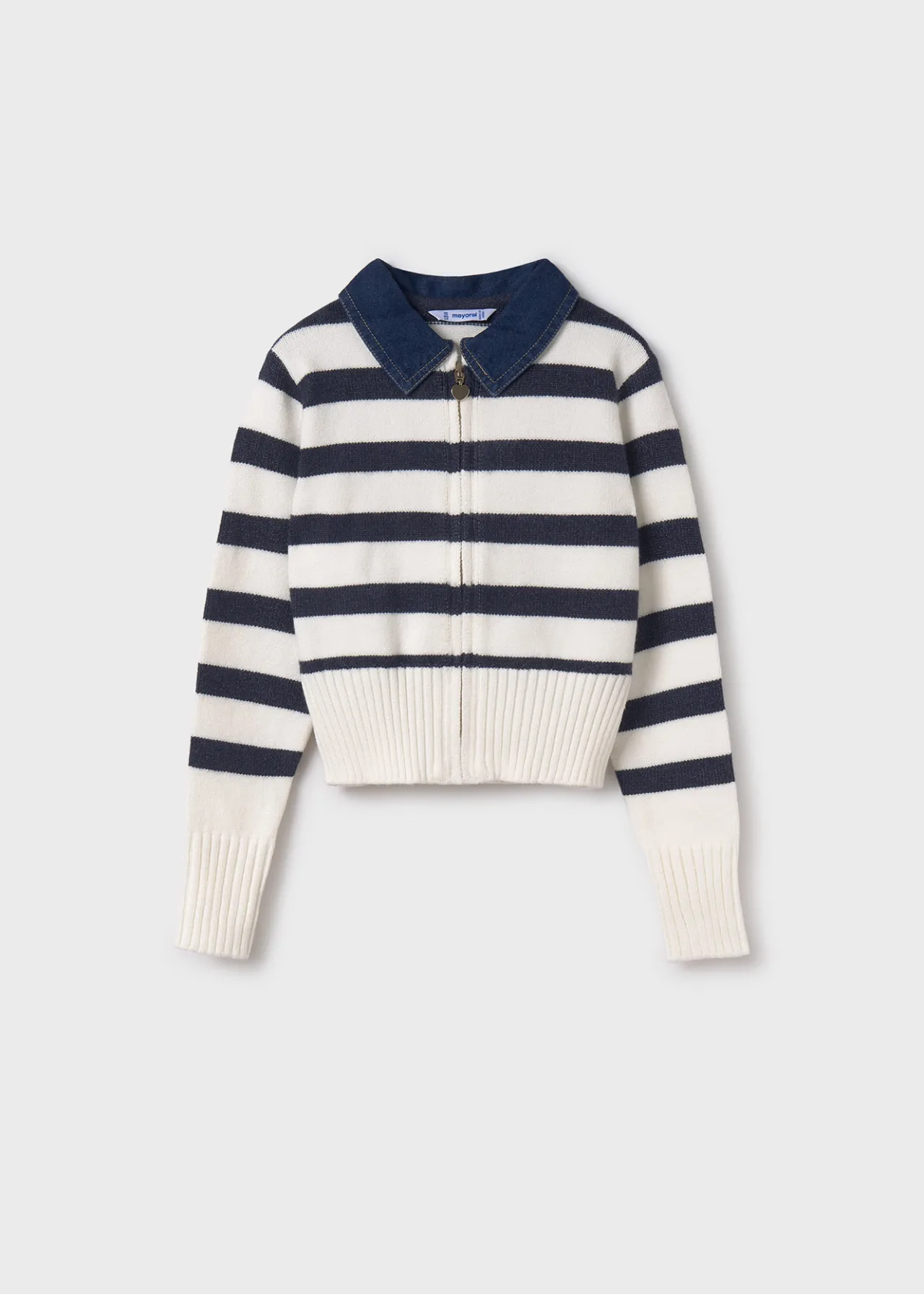 Giacca in maglia righe ragazza^Mayoral Sale