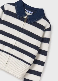 Giacca in maglia righe ragazza^Mayoral Sale