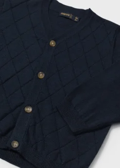 Giacca in maglia rombi neonato^Mayoral Fashion