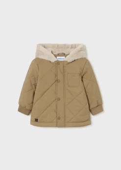 Giaccone cappuccio pellicciotto neonato^Mayoral Shop