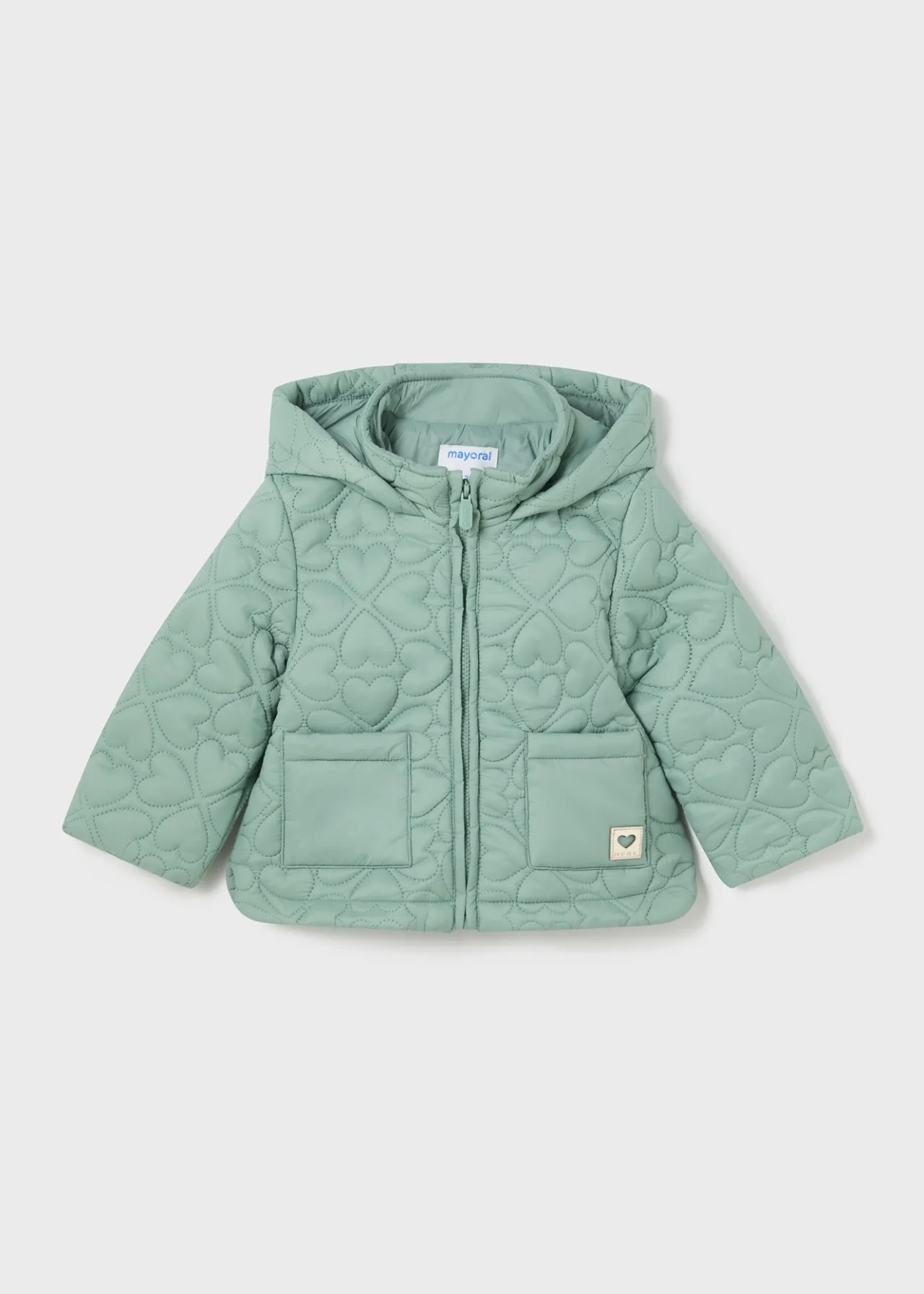Giaccone imbottito cuori neonata^Mayoral Store