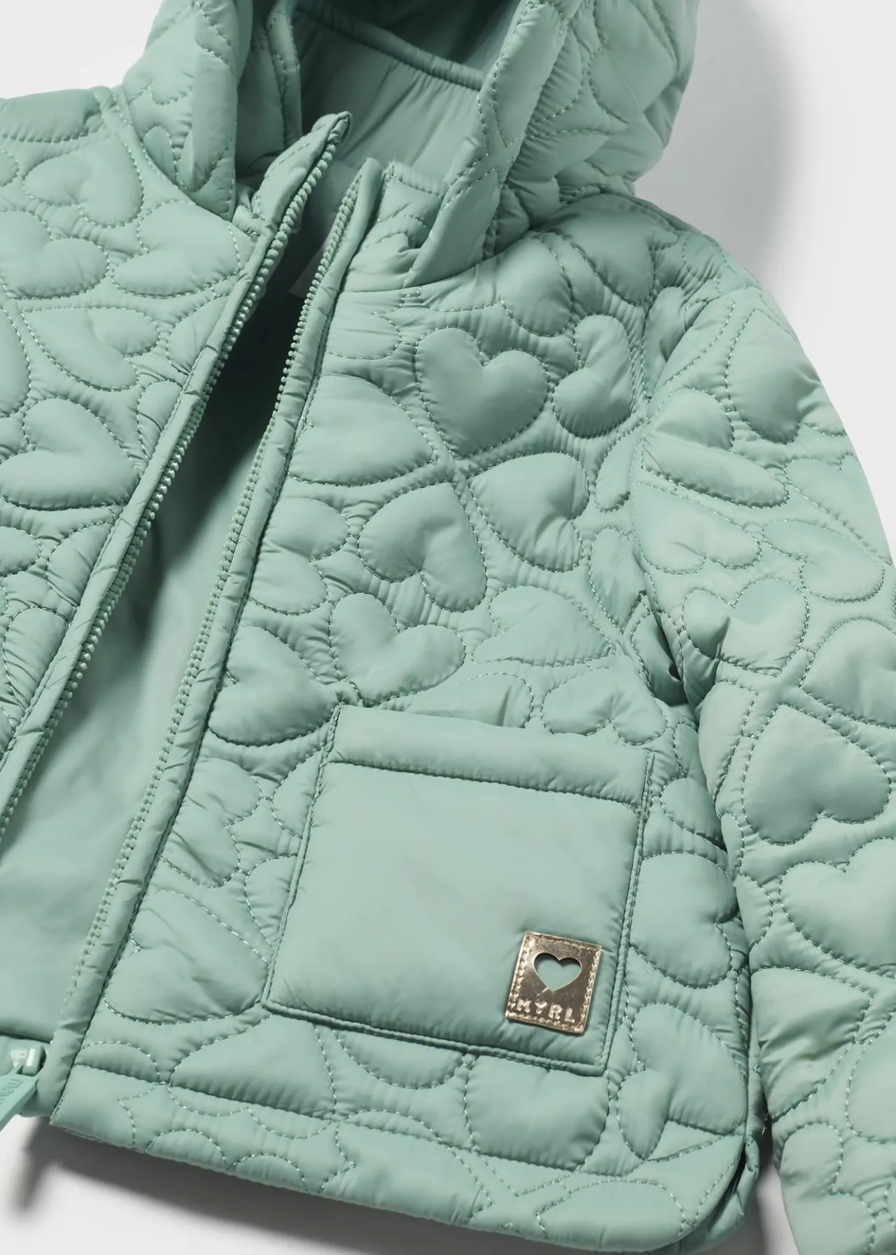 Giaccone imbottito cuori neonata^Mayoral Store