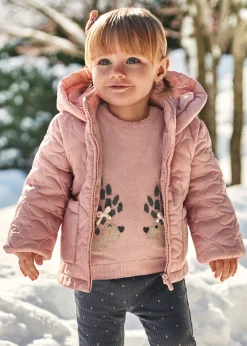 Giaccone imbottito cuori neonata^Mayoral Fashion