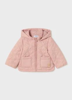 Giaccone imbottito cuori neonata^Mayoral Fashion