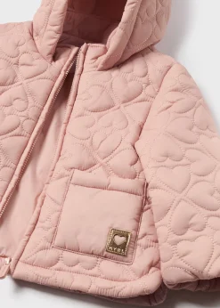 Giaccone imbottito cuori neonata^Mayoral Fashion