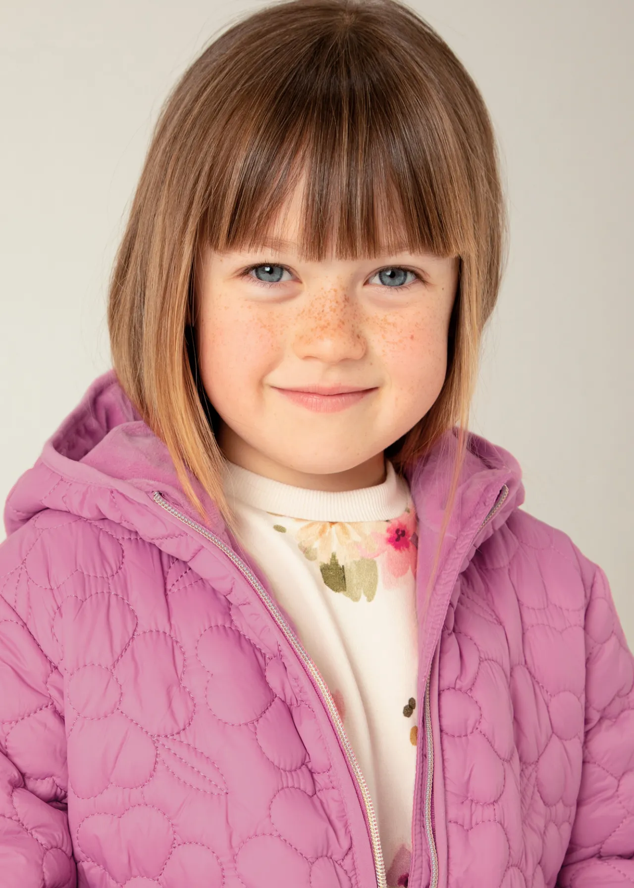 Giaccone imbottito fiori bambina^Mayoral Cheap