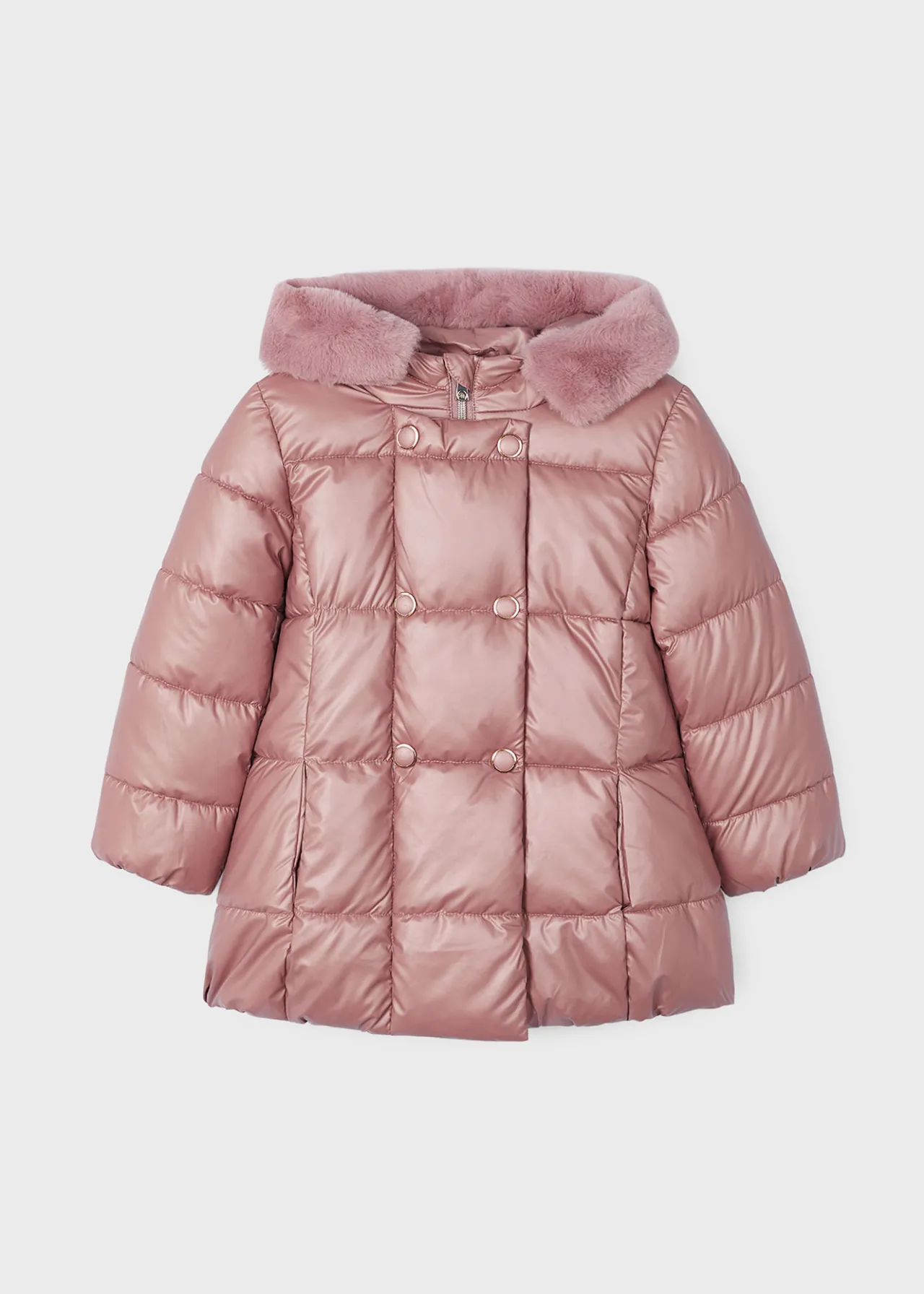 Giaccone lungo madreperla bambina^Mayoral Shop