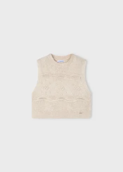 Gilet in maglia bambina^Mayoral New