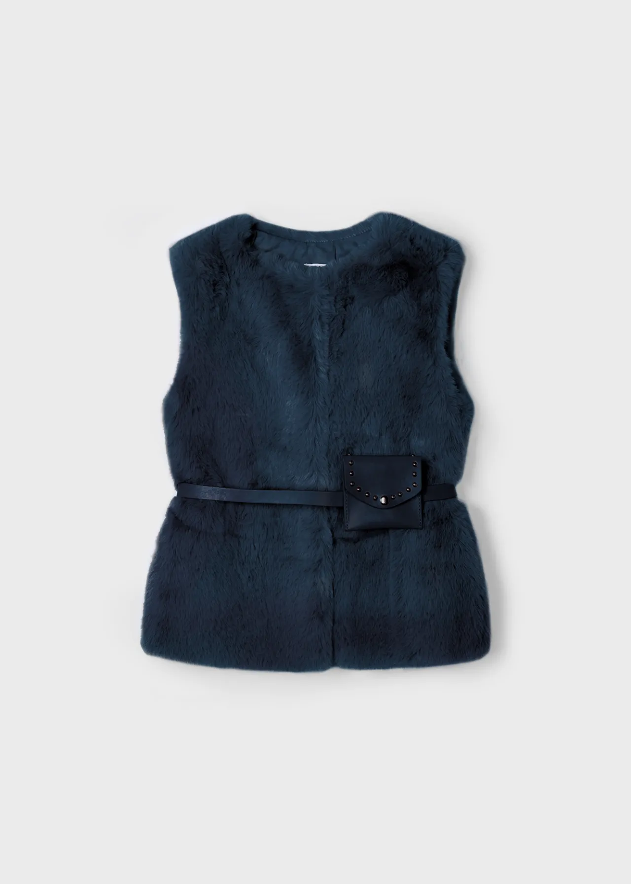 Gilet pellicciotto con cintura bambina^Mayoral Cheap