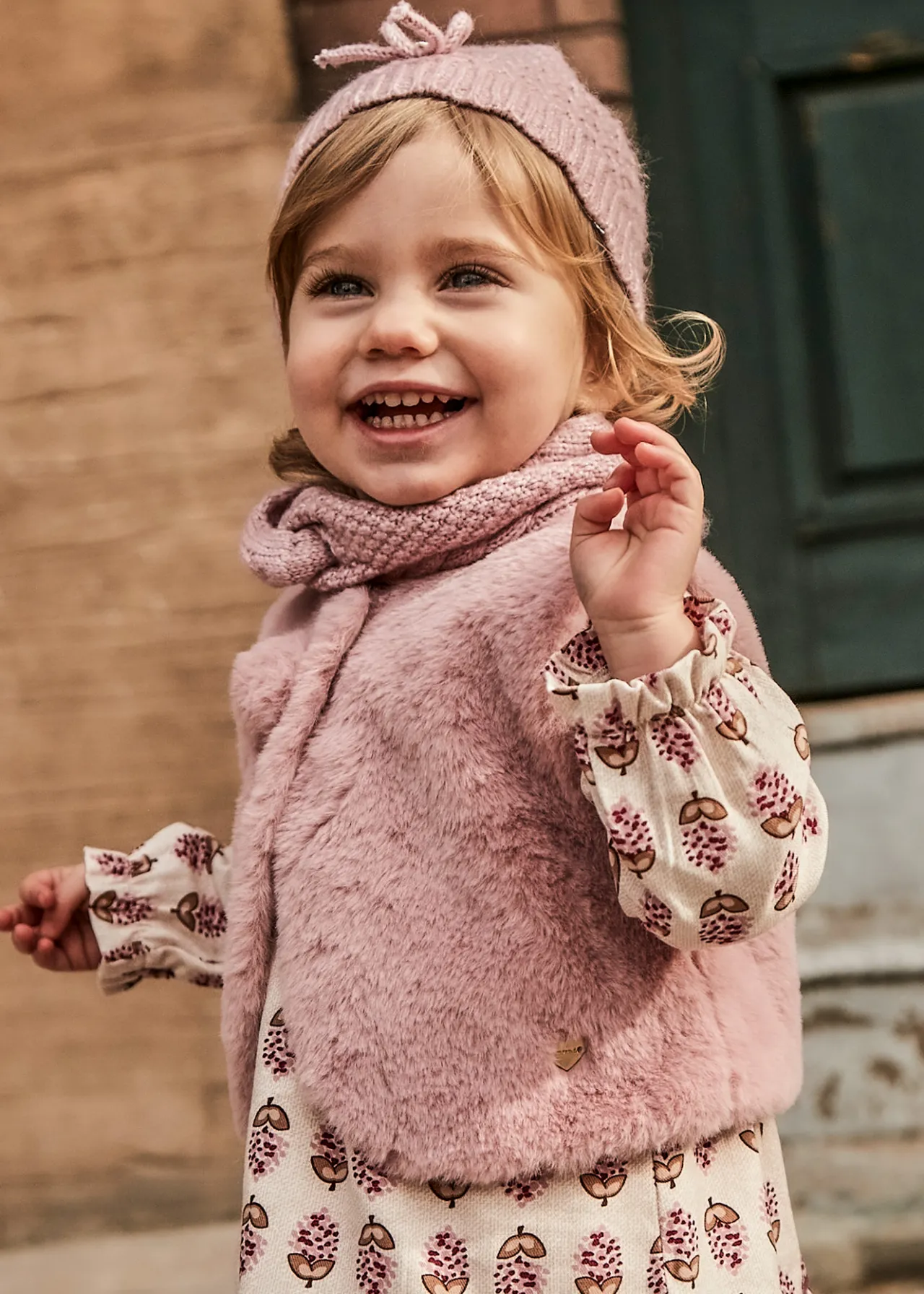 Gilet pellicciotto neonata^Mayoral New