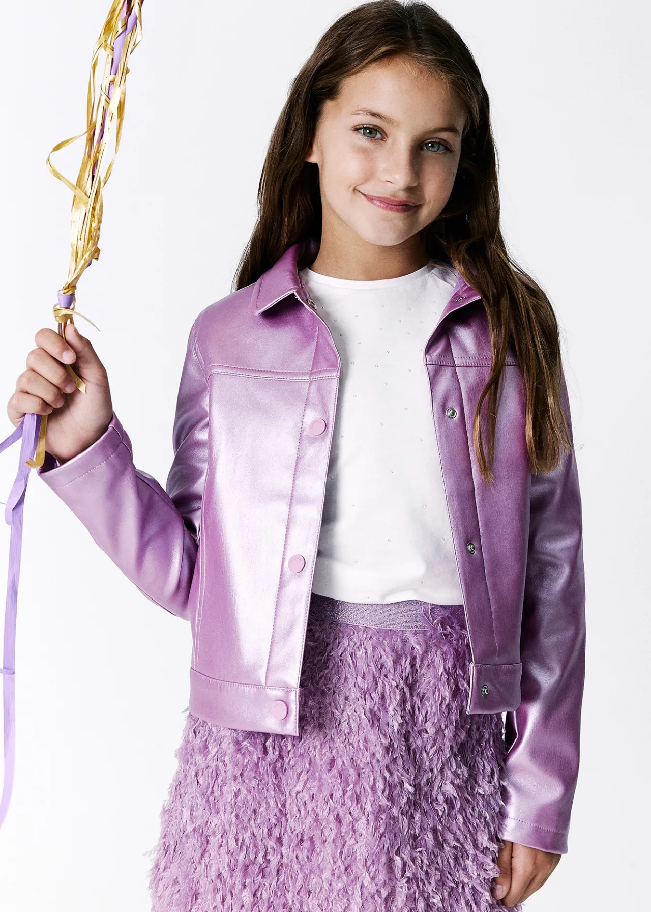 Giubbotto similpelle bambina^Mayoral Store