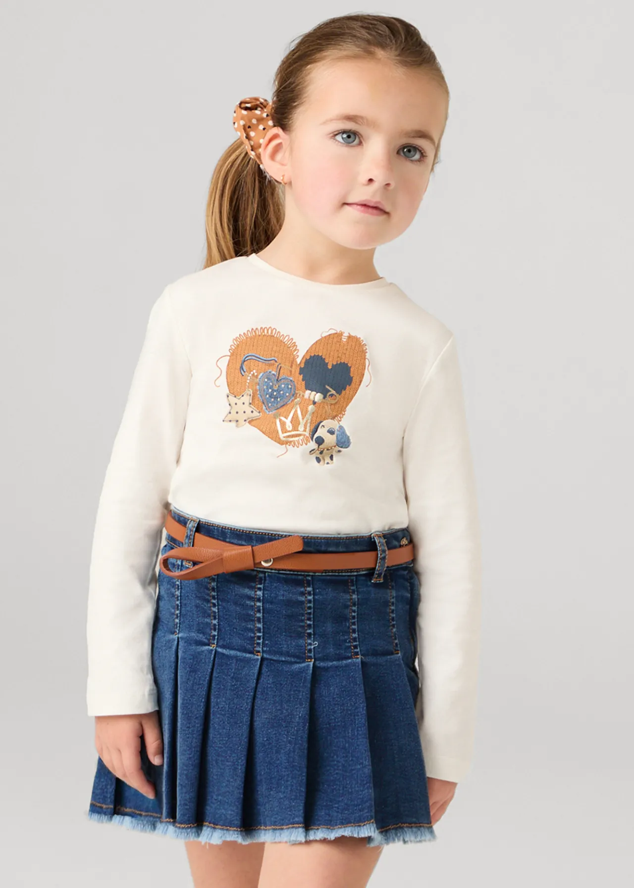 Gonna jeans con cintura bambina^Mayoral Online