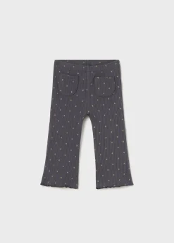 Leggings a zampa costine neonata^Mayoral Online