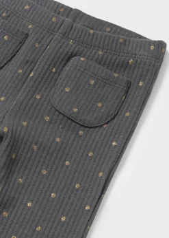 Leggings a zampa costine neonata^Mayoral Online