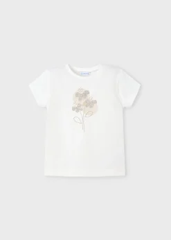 Maglietta basica fiori bambina^Mayoral Best Sale