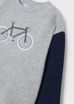 Maglietta bicicletta ricamata bambino^Mayoral Shop