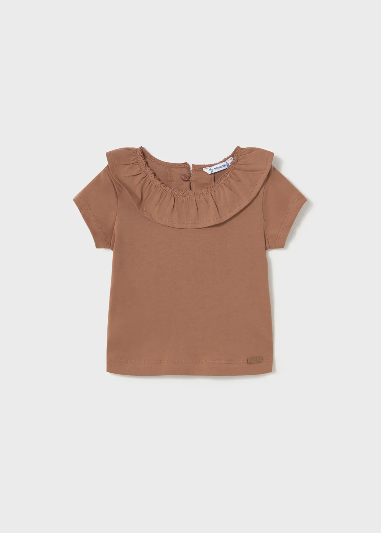 Maglietta colletto volant neonata^Mayoral New