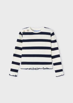 Maglietta cosine righe bambina^Mayoral Shop