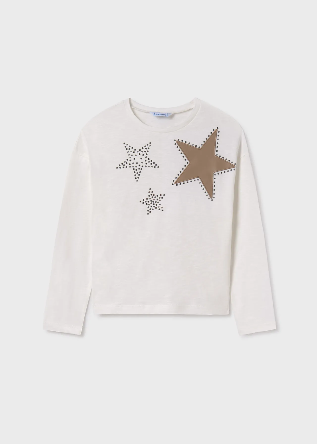Maglietta dettaglio strass ragazza^Mayoral Store