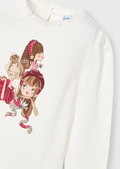 Maglietta disegno volant colletto bambina^Mayoral Store
