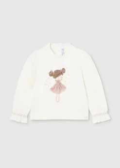 Maglietta elegante applicazione tulle neonata^Mayoral Best Sale
