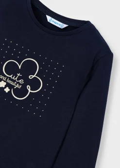 Maglietta fiore bambina^Mayoral Outlet