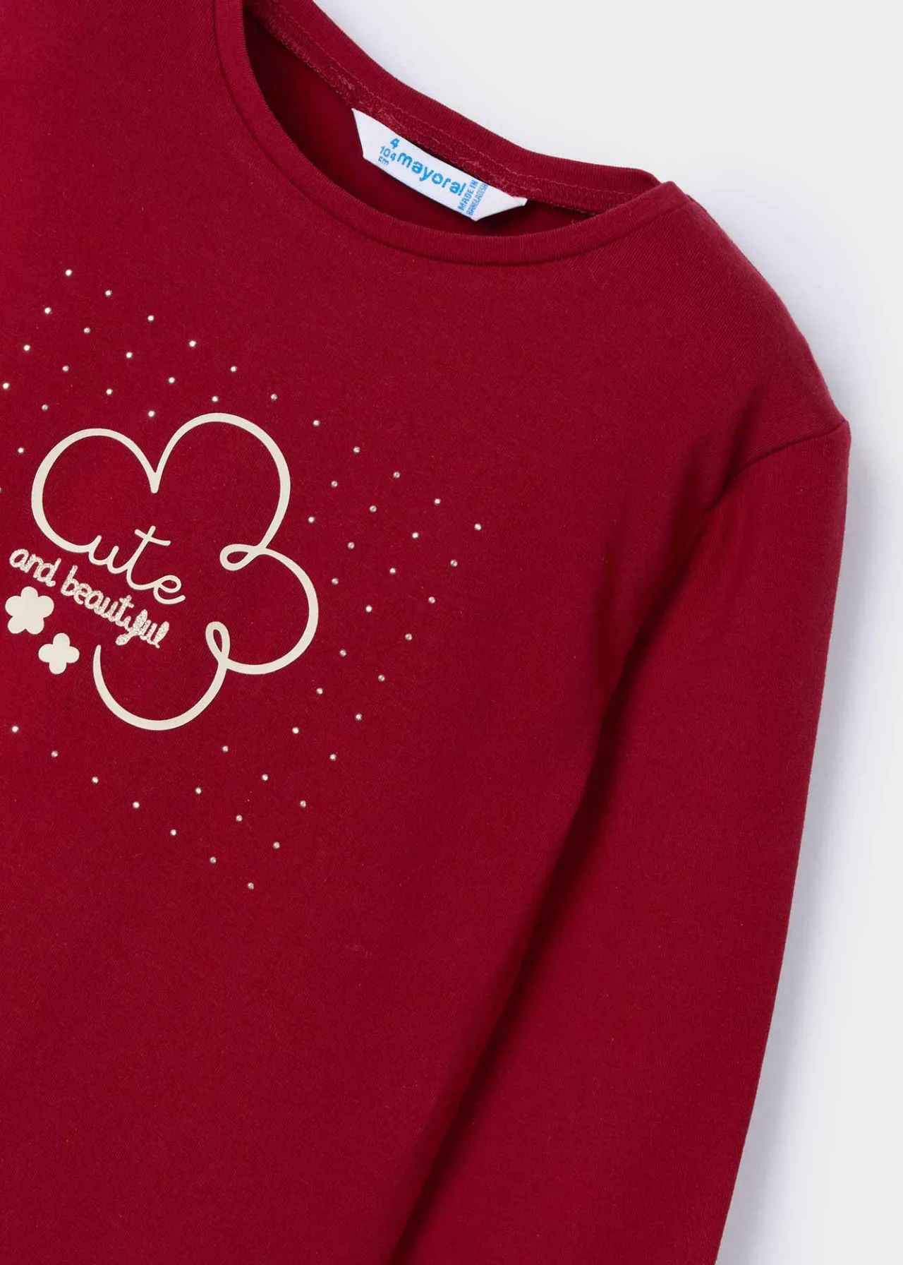 Maglietta fiore bambina^Mayoral Shop