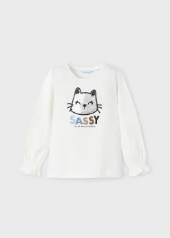 Maglietta gatto bambina^Mayoral Flash Sale