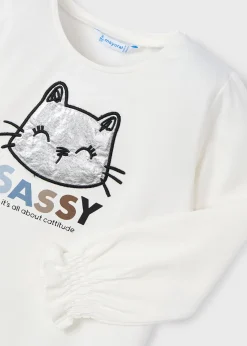 Maglietta gatto bambina^Mayoral Flash Sale