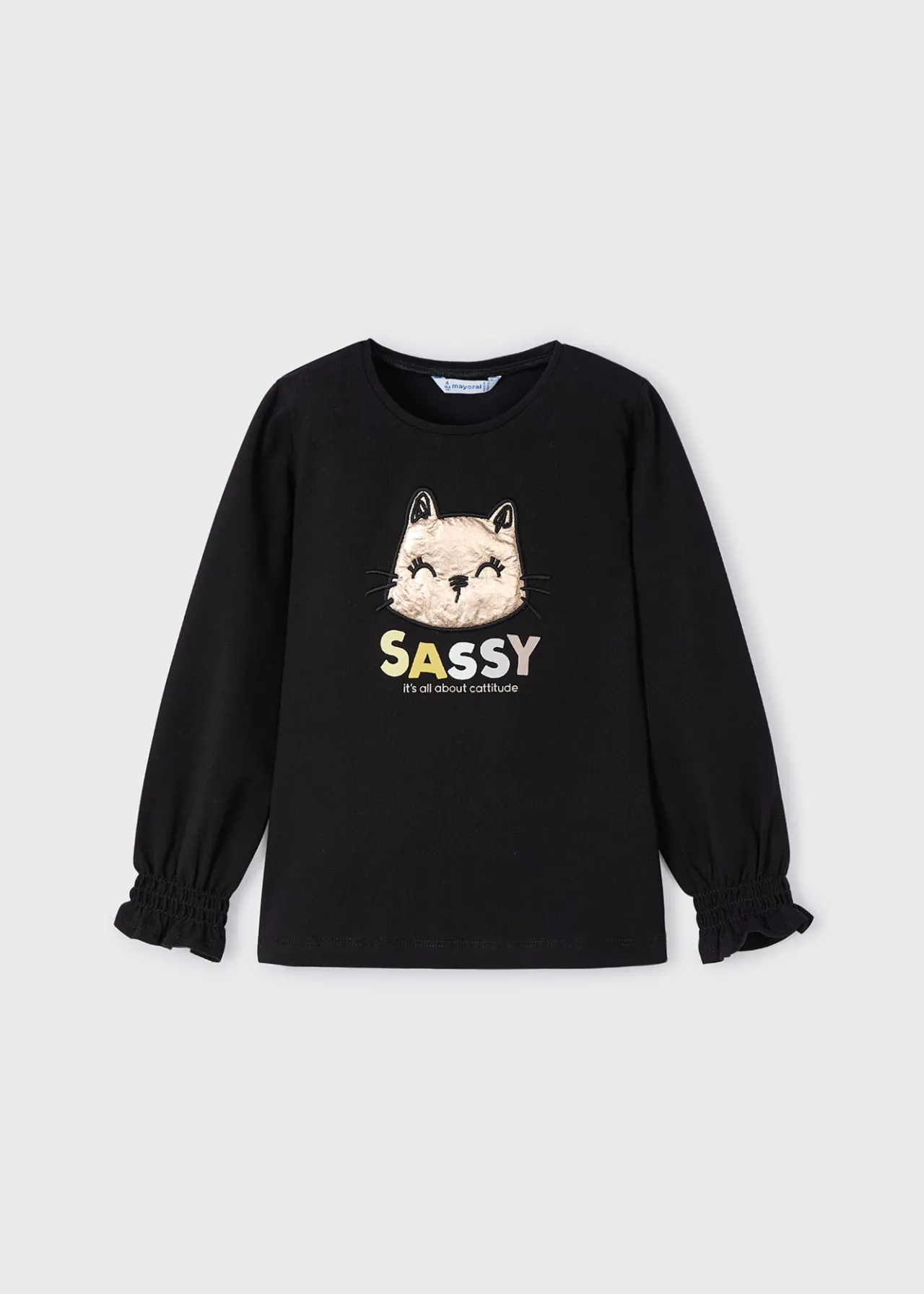 Maglietta gatto bambina^Mayoral Fashion
