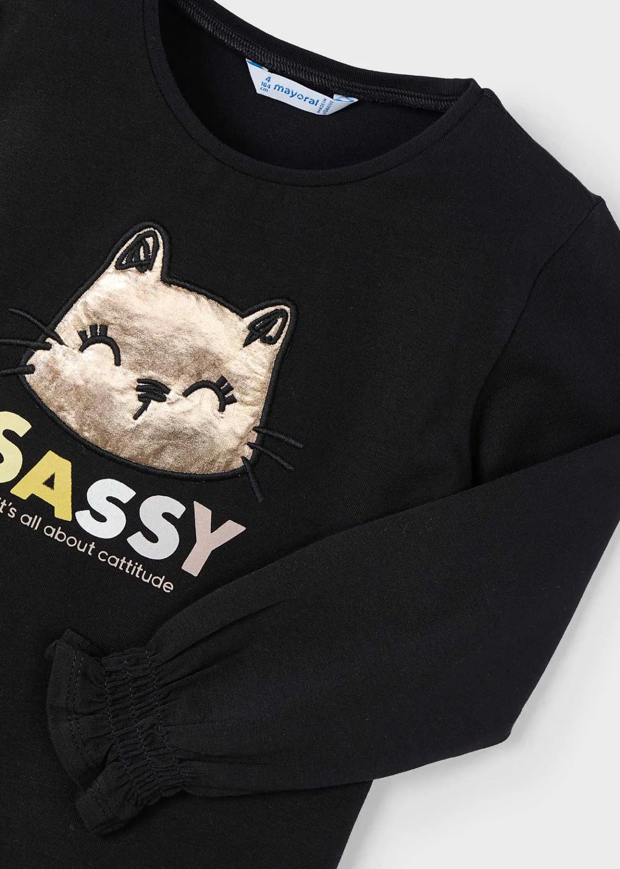 Maglietta gatto bambina^Mayoral Fashion