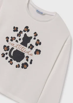 Maglietta grafica spalla scivolata ragazza^Mayoral Cheap